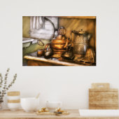 Poster Bouilloire - Pots de thé et fer à repasser (Cuisine)