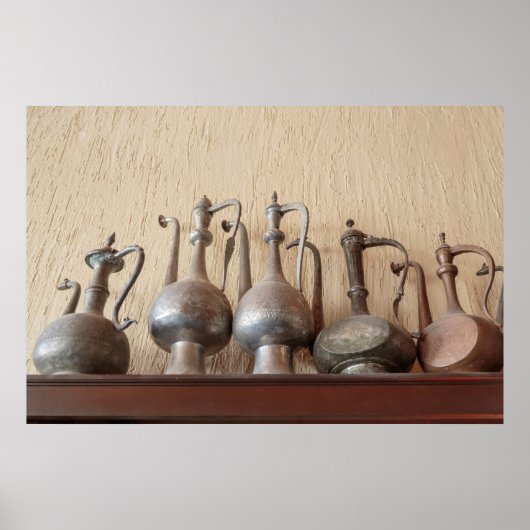 Poster bouilloires gravées d'antiquités (Devant)