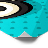 Poster Bouillonnante bulle de pop art. Souriez, wow, pow, (Coin)