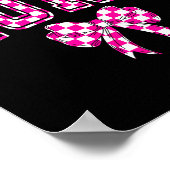 Poster Boujee Aunt Nk Checkered Bow Birthday Family Match (Coin)