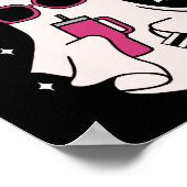 Poster Boujee Boo-jee Cute Ghost Saison Éffrayante Hallow (Coin)