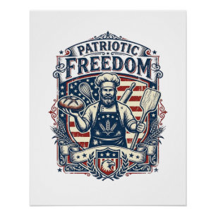 Poster Boulanger Sourdough Patriotique