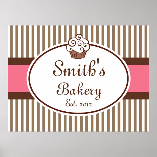 Poster Boulangerie à l'ancienne customisée (Devant)