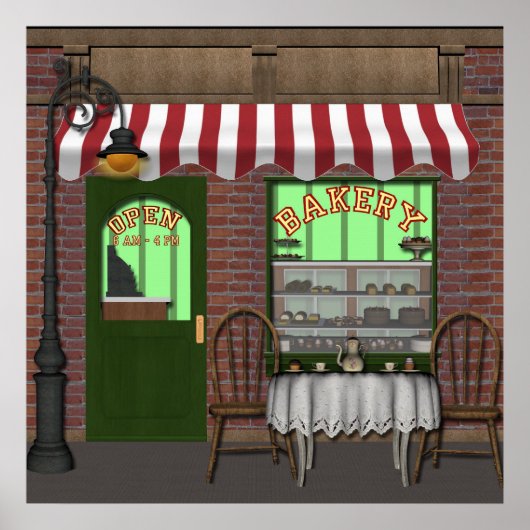 Poster Boulangerie Acheter s'amuser Affaires ou Home post (Devant)
