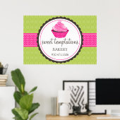 Poster Boulangerie Cupcake (Bureau à domicile)