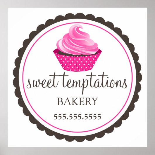 Poster Boulangerie Cupcake (Devant)