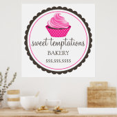 Poster Boulangerie Cupcake (Cuisine)