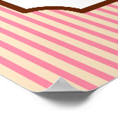 Poster Boulangerie Cupcake de style vintage Imprimer (Coin)