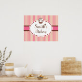 Poster Boulangerie Cupcake Personnalisée Signal Art (Cuisine)