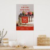 Poster Boulangerie de gâteaux Petite entreprise Grand pro (Cuisine)