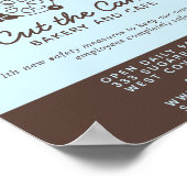 Poster Boulangerie de logo de gâteau Réouverture de l'ent (Coin)