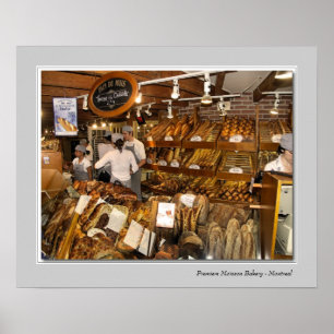 Poster Boulangerie de Moisson de première - Montréal