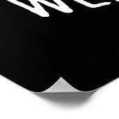 Poster Boulangerie Douteuse Baking Dough Pun Dark BG (Coin)