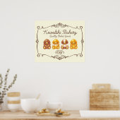 Poster Boulangerie Kowalski - Bichons pour bébés (Cuisine)