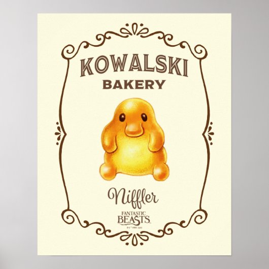 Poster Boulangerie Kowalski - Niffler (Devant)