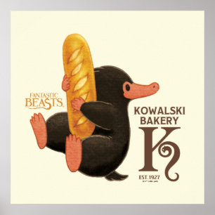Poster Boulangerie Kowalski - Niffler Avec Pain