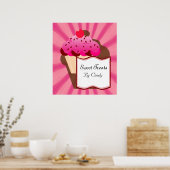 Poster Boulangerie Sweet Cupcake (Cuisine)