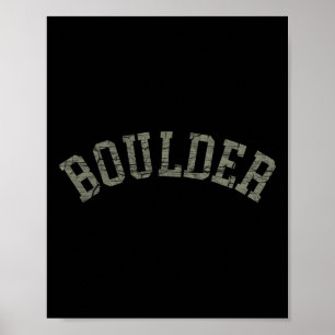 Poster Boulder Colorado Montagnes Rocheuses Ski Camping C