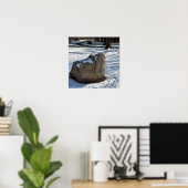 Poster Boulder dans l'affiche de neige (Bureau à domicile)