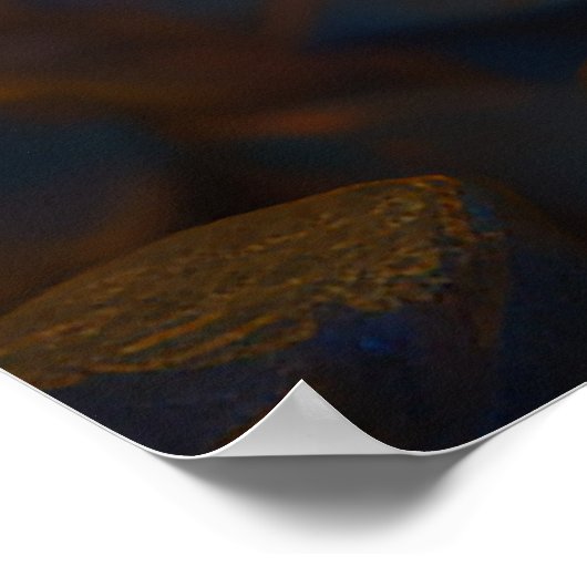 Poster Boulder Opal Ore, Gemstone Vibrant (Coin)