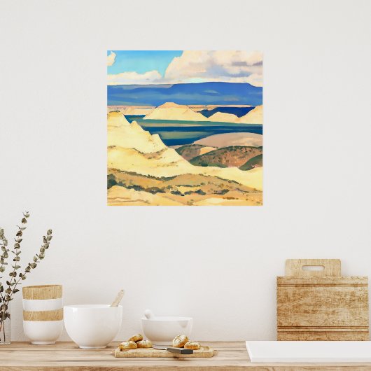 Poster Boulder Valley Utah par Maynard Dixon (Cuisine)