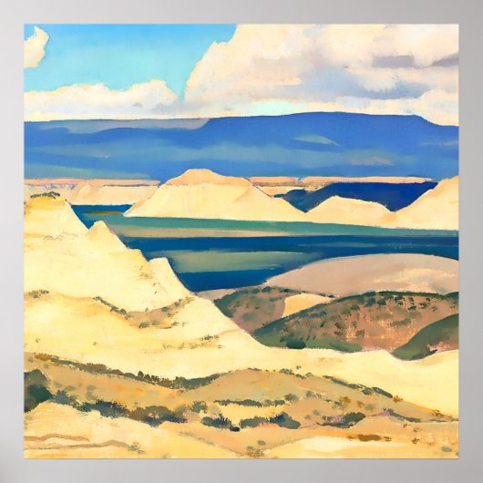 Poster Boulder Valley Utah par Maynard Dixon (Devant)