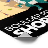 Poster Bouldering T Rex Wall Climber Rock Escalade Mounta (Coin)