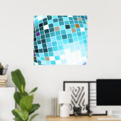 Poster Boule à facettes (Bureau à domicile)