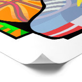 Poster Boule basket (Coin)