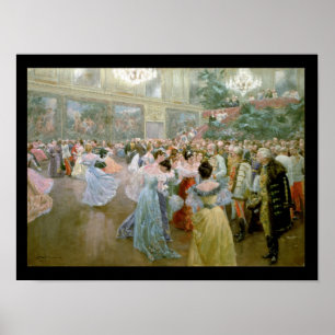 Poster Boule de cour chez Hofburg, 1900