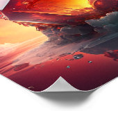 Poster Boule de feu rouge (Coin)