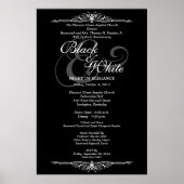 Poster Boule de gala noir et blanc danse sur mesure poste (Devant)