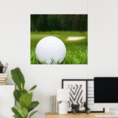 Poster Boule De Golf En Herbe (Bureau à domicile)