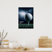 Poster Boule de golf spectaculaire personnalisée (Cuisine)