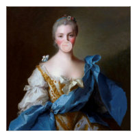 Boule de gomme Diva avec Papillon Bleu