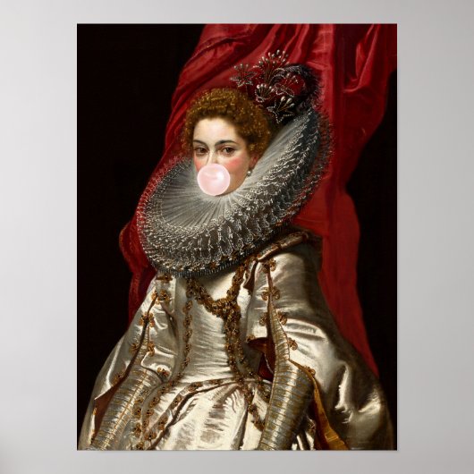 Poster Boule de gomme Diva dans un Ruff de cou (Devant)