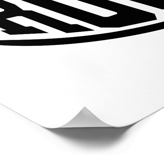 Poster Boule de rugby (Coin)