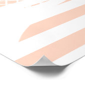 Poster Boule de tennis vert moderne Pink Nom (Coin)