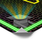 Poster Boule Disco 1970 de Home Bar personnalisable (Coin)