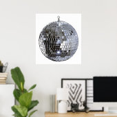 Poster Boule Disco Argent (Bureau à domicile)