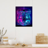 Poster Boule disco brillante (Cuisine)