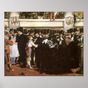 Poster Boule masquée à l'Opéra par Edouard Manet