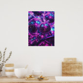 Poster Boule Neon Color Disco (Cuisine)