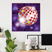 Poster Boule Red Disco (Bureau à domicile)