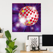 Poster Boule Red Disco