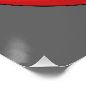 Poster Boule rouge de Bowling (Coin)