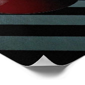 Poster Boule Snooker de couleur rouge (Coin)