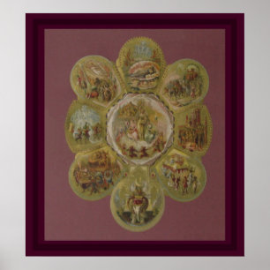 Poster Boule victorienne de mardi gras