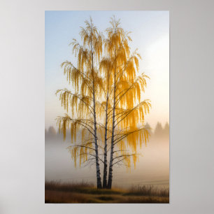 Poster Bouleaux