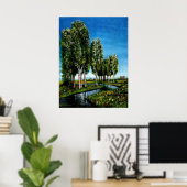 POSTER BOULEAUX EN TOSCANE (Bureau à domicile)